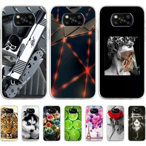 PocoX3 Soft Phone Case For Xiaomi Poco X3 NFC Case Cover Cartoon TPU Silicon Funda For Poco X3 Shell Poco X 3 PocoX 3 NFC 6.67