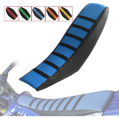 Motorcycle Gripper Soft Seat Cover Striped Rubber Anti-slip Seat For Honda CR80R CR85R CR125R CR250R CRM250R CRF150R CRF450R