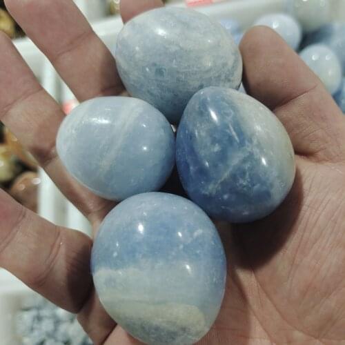 Natural cyanite Crystal Quartz Polished Stone Egg Crystal Healing Reiki Metaphysical Powerful Meditation