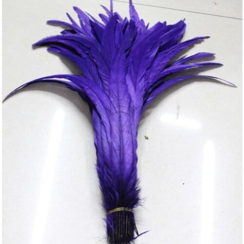 New! 100pcs quality purple rooster feathers 12-14inch /30-35CM jewelry decoration, art props accessories
