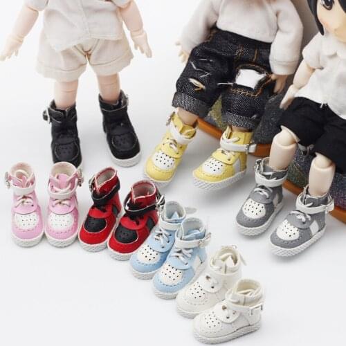 OB11 Doll Clothes Fashion Sports Shoes High boots for obitsu 11,holala,1/12bjd,GSC doll clothes accessories