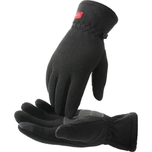 Mens Winter Motorcycle Gloves Women Thick Autumn Polar Velvet Touchscreen Gloves Sports Driving Touch Screen Warm Winter Gloves