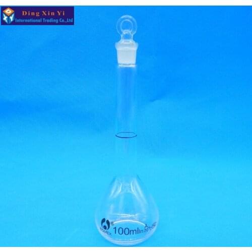 100ml Transparent volumetric flask flint glass flask volumetric Laboratory volumetric flask