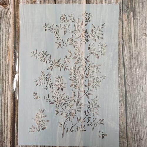 A4 Size DIY Craft Leaves Stencil for Painting on Wood,Fabric,Walls Art Scrapbooking Stamping Album Embossing Paper Cards