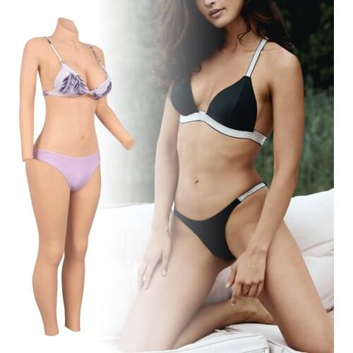 CYOMI C/E CUP Realistic 9-point Bodysuit with Arm Silicone Breast Forms Crossdress Vagina Shemale Drag Queen Silicone Boobs 2G