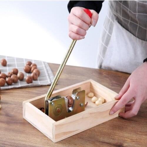 Manual Macadamia Nut Opener Nut Cracker Machine Walnut Nutcracker Nut Sheller Tool Macadamia Nut Opening Kitchen Accessories
