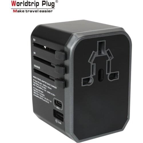 WorLdtrip Plug WTA-306 Plus Converters Multiple Protection 3USB + 1USB-C 45W Converter Multi-country Applicable
