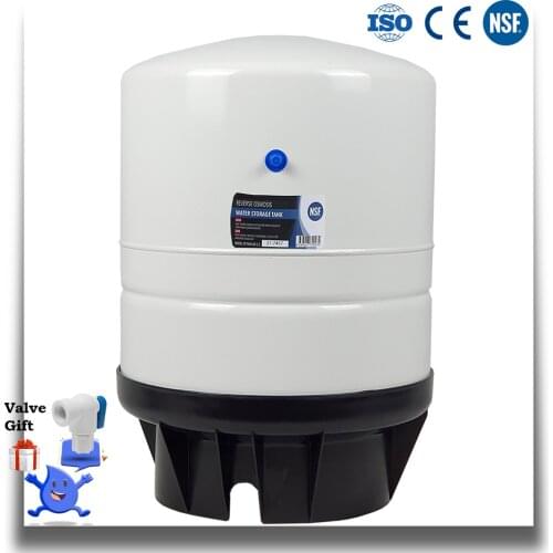 Water Filter System Vertical Pressure Tank Composite with Base, 11-Gallon Capacity, Blue Color
