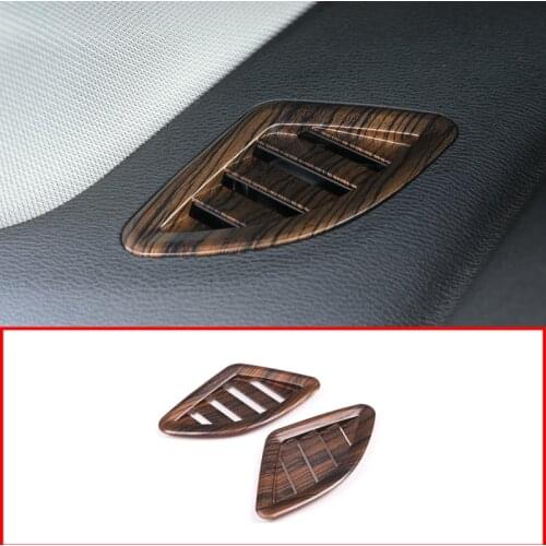 Pine Wood Grain For BMW X1 F48 2016-2019 ABS Dashboard AC Outlet Vent Cover Trim Car Accessories For BMW X2 F47 2018 2019