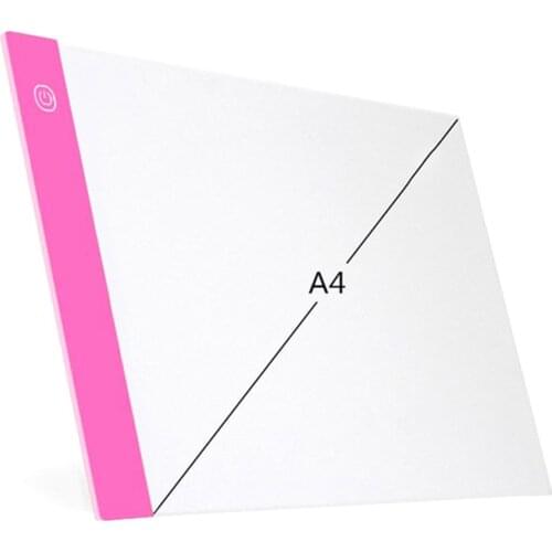 A4 Three-speed Dimming + USB Cable Led Light-emitting Board Animation Copying And Writing Desk Ultra-thin Drawing Board