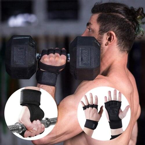 Weight Lifting Training Gloves For Women Men Fitness Sports Body Building Gymnastics Grips Gym Hands Palm Wrist Protector Gloves