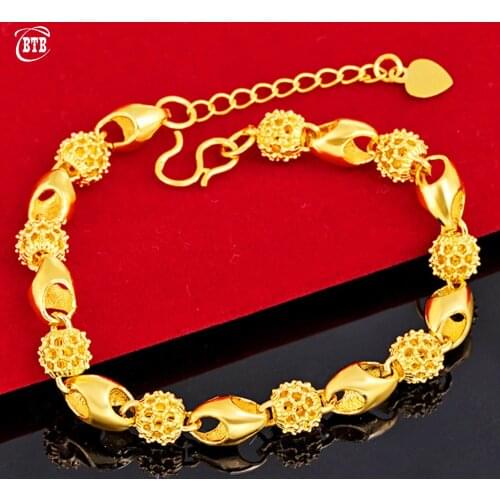 High Quality Exquisite Bridal Wedding Jewelry Adjustable Bracelet Arab Muslim Luxury Gold Jewelry Woman Charm Bracelet