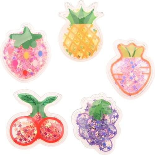 300PCS Sequin Fruit Hair Accessories for girls Hair Bows Center Fashion Barrette Hairclips Hairpin Supplies Cute Headwrap