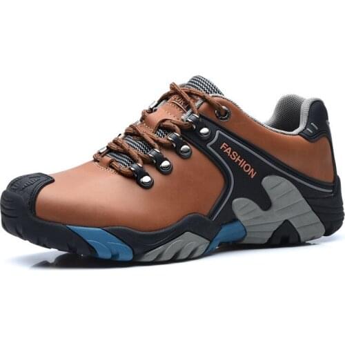 Masorini PU Leather Safety Shoes Ankle Boots Short Plush Rubber Winter Adult Male Outdoor Walking Camping Male Footwear WW-135