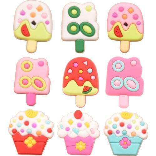 360PCS Summer Accessories Boutique Supplies for Bows Flat Back Making Headwrap Ice Cream Hair Accessories for Hairclip