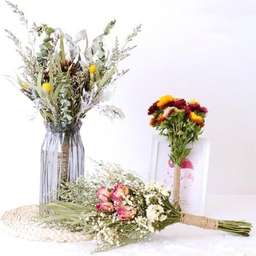 1Bunch Naturales Dried Flowers For Party Home Decor DIY Flower Bouquet living room Wedding Bouquet Table Decoration Accessories
