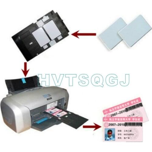 100pcs/lot Free shipping 13.56mhz inkjet printable UID RFID Blank PVC card