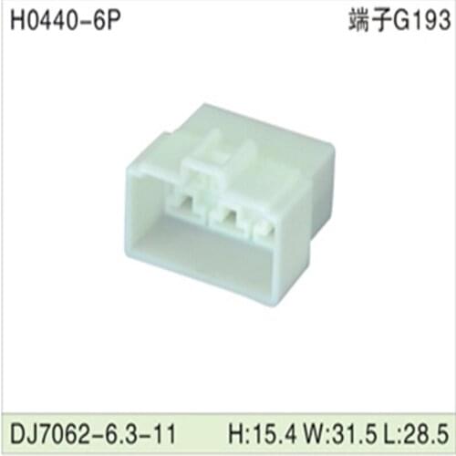 Free shipping 500pcsDJ7062-6.3-11 6Pin 6.3mm AMP Car Electrical Wire Connectors for VW,BMW,Audi,Toyota,NISSAN AND other