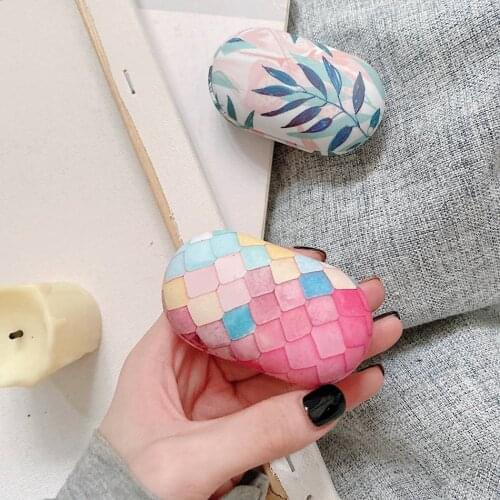 Gradient Fish Scales Earphone Cases for Samsung Galaxy Buds Plus Case Matte Plastic Charging Box Buds + Protect Cover