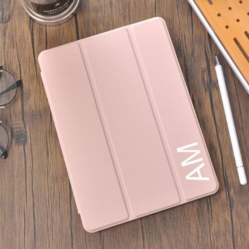 Personalized Custom Letters for iPad 8th Generation Case 2020 Air 4 Pro 11 Pencil Holder 10.2 7th Funda Mini 5 Air 2 6th 5th DIY