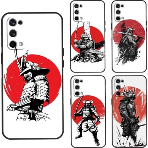 Samurai Warrior Case For Realme C3 C11 C15 GT Neo Q3 6 7 8 Pro Cover For OnePlus 8 Pro 8T Nord 9 Pro Shell