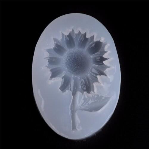 JAVRICK 6.6x4.Sunflower Shape Silicone Mold Cake Jelly Chocolate Tool For Decoration Jewels Tackles Making Cake