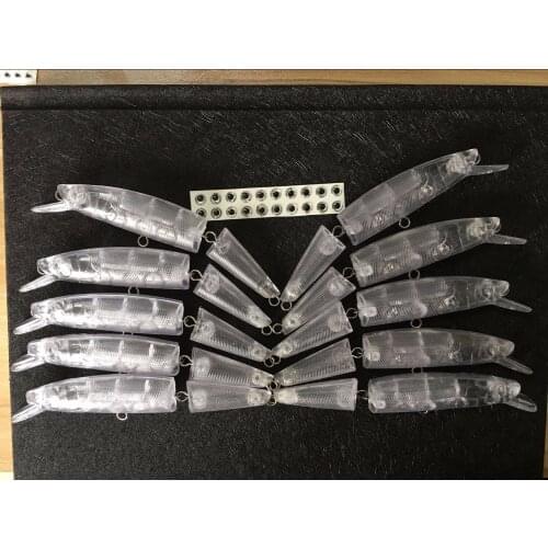 10pcs Unpainted Minnow Fishing Lure Body 5 1/2 Inch 2/3 OZ Blank lures JS#218