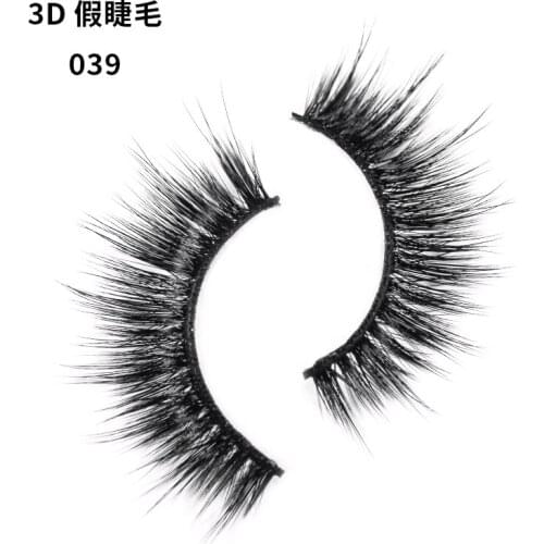 3D Mink Eyelashes Strip Thick 1 PAIRS of Natural False Eyelsh 3D Cross Eyelash Extensions Eyelash Makeup tool 039