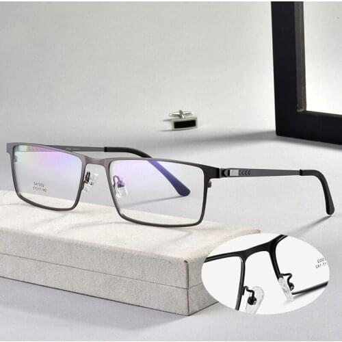 Alloy Glasses Frame Clear Lens Eyeglasses Business Optical Frame Spectacle Frames Myopia Eyewear Men Glasses Frame Male
