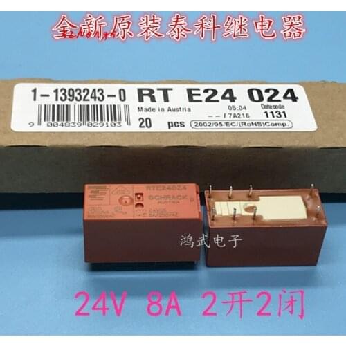 Original RTE24024 relay DC24V 8A 2 on 2 closed