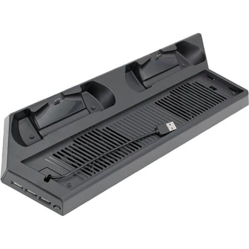 Game Console Charging Stand Cooling Fan USB Game Controller Charging Station Charger Replacement for PS4 PRO