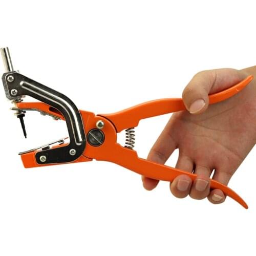 1 pcs Livestock Ear tag Clamp Practical Cattle Shepp Pig Metal Goat Ear Tag Plier Forcep Applicator Free Shipping