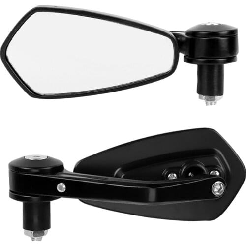 Pair Universal 7/8" 22mm Motorbike Handle Bar End Rearview Side Mirror Motorcycle Motocross Rear View Mirrors Accessories