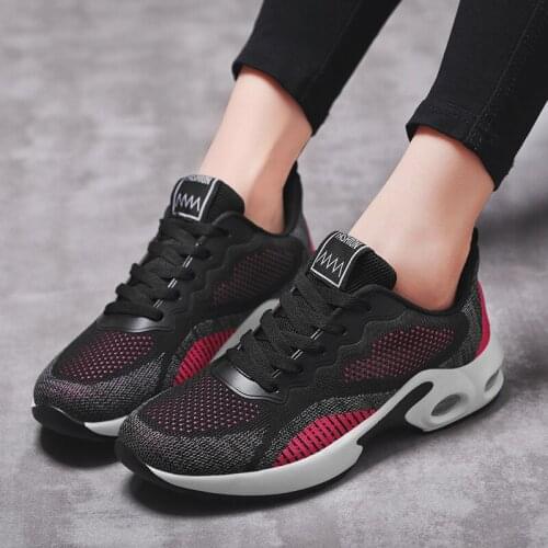 Shoes Woman Air Mesh Cushion Women Fashion Sneakers Plus Size 42 Ladies Damping Sport Shoes Womens Flats Feminin Zapatos