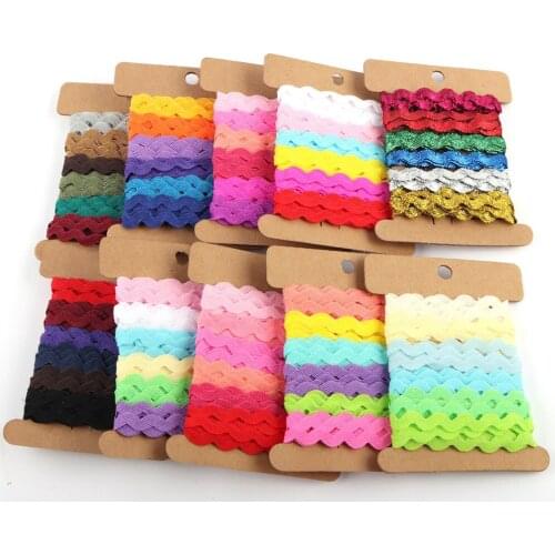 1 Set 8mm Curved Belt/Bent Belt/Color Water Wave Lace Ribbon Gift Packaging Home Shoes Hat Ribbon Clothing Accessories