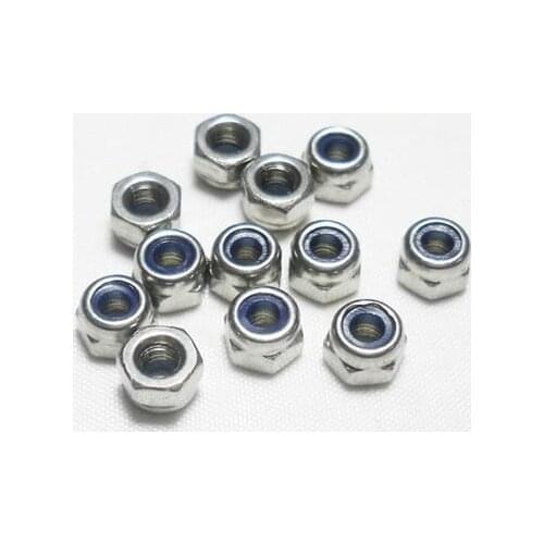 F01984 1 Piece M4 Nylon Insert Lock Hex Nuts Slip-resistant For Tyre Robot + FS