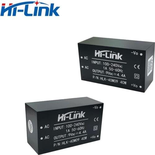 2pcs/lot Free Ship HLK-40M09 9V 4.4A DC output LED power supply/LED transformer mini transformateur pcb