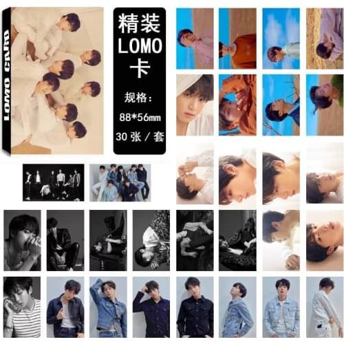 30Pcs/set South Korean Groups Kpop Bangtan boys Poster New MAP OF THE SOUL PERSONA Lomo Cards Postcards Picture Fan Gift