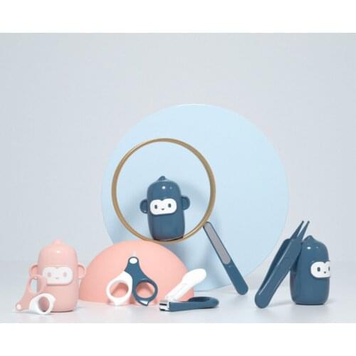 4Pcs/Set Baby Nail Care Scissors Gorgeous Sets Safety Nail Cutter Baby Nail Scissors Suit Newborn Baby Cleaning Toils