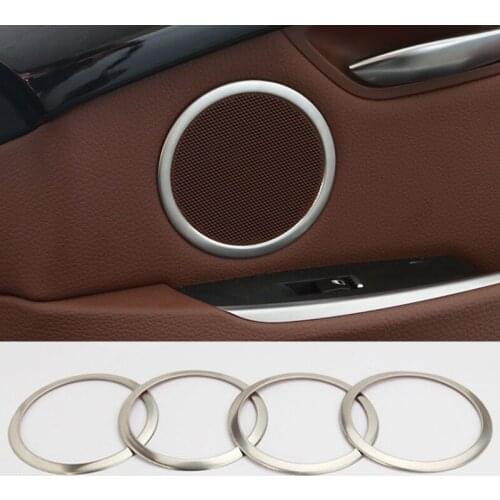Interior Car Door Speaker Cover Trim 4pcs For BMW 5 Series GT F07 2010-2017 Car accesories interior Car decoration