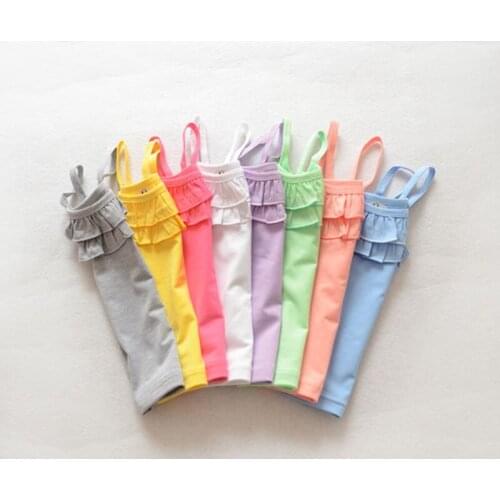 BBD Toddler Girls Vest Summer New Best Selling Cotton Solid O-Neck Knitted Fashion Tops Special Offer Kids 2 3 4 5 Years Clothes