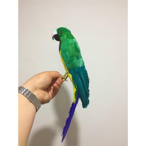 Big simulation green parrot model polyethylene & furs new parrot gift about 40cm 1153