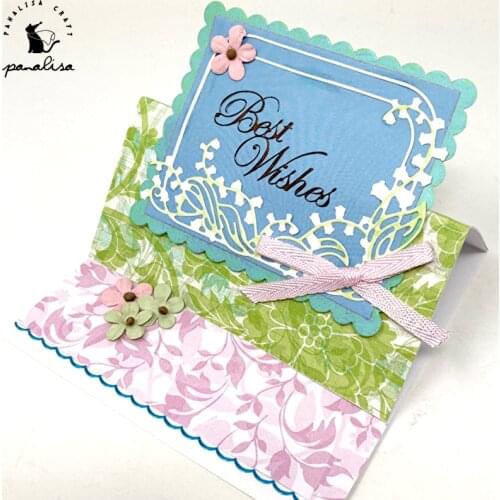 Panalisacraft Flower Frame background Metal Cutting Dies for DIY Scrapbooking/Card Making/Kids Fun Decoration Supplies