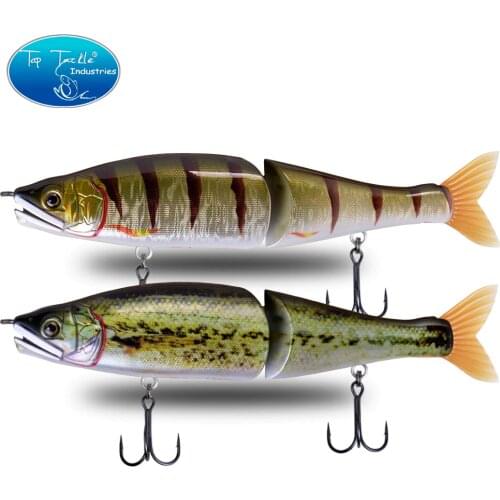 Artificial swimbait slow sinking fishing lure 220mm New Baby Bass Color Big Bass Fishing Jointed Baits for Pike musky wobbler