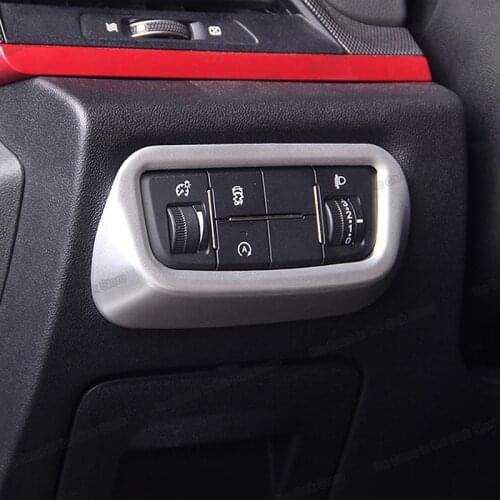 Lsrtw2017 Car Headlight Switch Control Frame Trims Moldings Kit for Changan Cs55 2017 2018 2019 2020 2021 Accessories Auto Parts