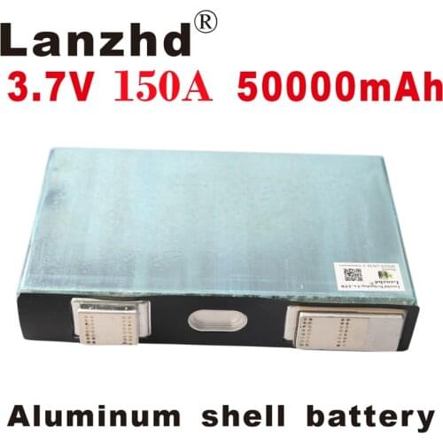 4PCS 3.7V 150A 50Ah 3C Ternary power lithium battery Single aluminum shell Motorcycle Electric vehicle energy Storage battery