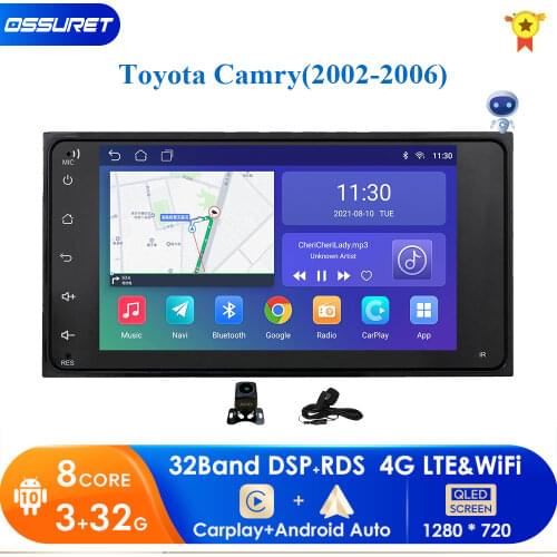 7''Android 10 2Din Car radio Multimedia Video Player Universal auto Stereo GPS MAP For Toyota RAV4 Prado Corolla Vios 4Runner FJ