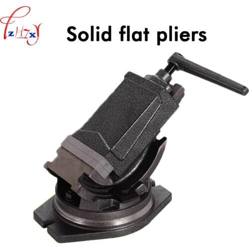 Inclinable Angle solid flat tongs 4 inch 360-degree rotary precision taper vise precision high quality flat tongs