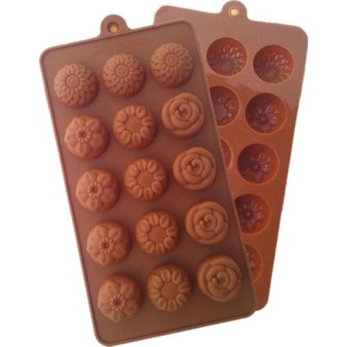 New Arrival Flower Cake Mold Fondant Cake Molds Soap Chocolate Mold For The Kitchen Baking Cake Tools D544