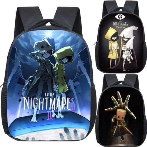New Little Nightmares 2 Kindergarten Backpack Kids School Bag Cartoon Game Little Nightmares Schoolbags Children Bookbag Mochila